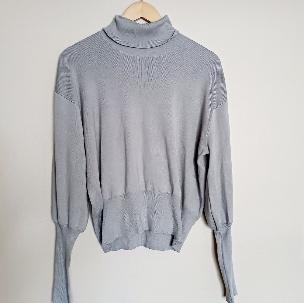 Vici Balloon Sleeve Turtleneck